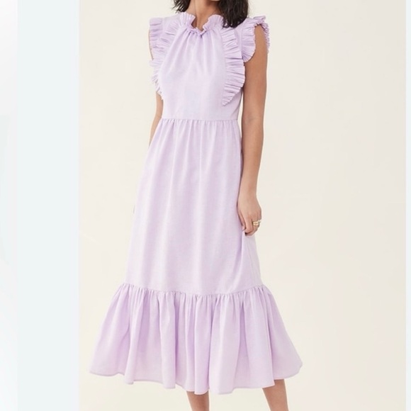 Sea New York Lavender Pleated Dress